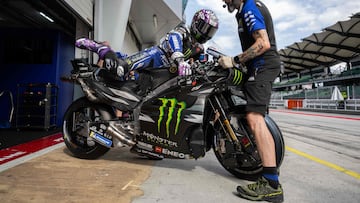 Fabio Quartararo, en los test de Sepang.