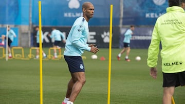 Naldo, durante su etapa en el Espanyol.