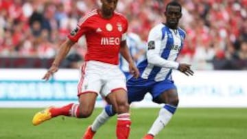El colombiano le marcó dos goles al Benfica en la Liga de Portugal.
