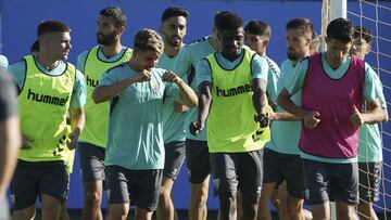 Entrenamiento del Málaga 24 agosto.