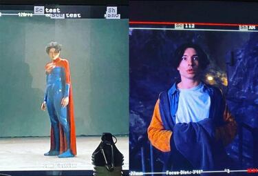 The Flash: imágenes filtradas del rodaje con el Batmóvil y la Batcueva de Keaton, Supergirl y más