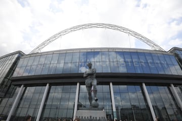 Entrada al estadio de Wembley, Londres.