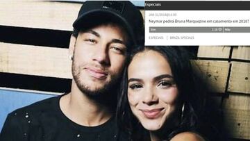 La boda de Neymar y Bruna Marquezine gana terreno en las casas de apuestas. Foto: redes sociales