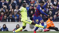 Junior Firpo, durante el partido contra el Getafe.