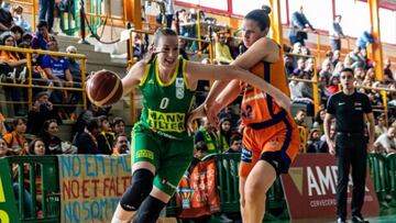 El Mann-Filter Casablanca, durante un partido de la Liga Femenina Endesa