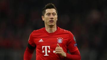 Bayern Munich's Robert Lewandowski.