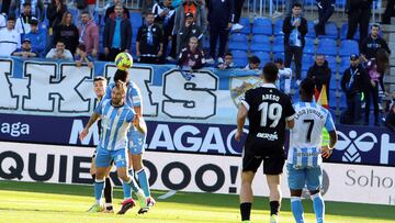 Imagen de un lance del M¨¢laga - Burgos.