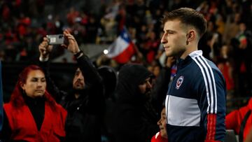 Futbol, Chile vs Republica Dominicana.
Partido amistoso 2023.
El jugador de la seleccion chilena Bruno Barticciotto es fotografiado antes del partido amistoso contra Republica Dominicana disputado en el estadio Sausalito de Vina del Mar, Chile.
16/06/2023
Andres Pina/Photosport
Football, Chile vs Dominican Republic.
2023 Friendly match.
Chile’s player Bruno Barticciotto is pictured prior to a friendly match against Dominican Republic at the Sausalito stadium in Vina del Mar, Chile.
16/06/2023
Andres Pina/Photosport