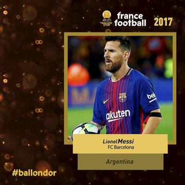 La clasificación del Balón de Oro en imágenes