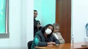 Defendant and son of Colombian president Gustavo Petro, Nicolas Petro attends a hearing in Bogota, Colombia August 3, 2023 in this screengrab taken from a handout video. Colombian Prosecutor's Office/Handout via REUTERS    THIS IMAGE HAS BEEN SUPPLIED BY A THIRD PARTY.