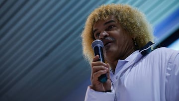 Carlos Pibe Valderrama habl&oacute; de su partido de despedida y cont&oacute; algunas an&eacute;cdotas hoy en Medell&iacute;n.