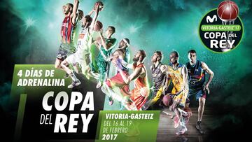 La Copa del Rey arranca hoy en Vitoria con este espectacular cartel: Hanga, Llull, Nedovic, Rice, Dubljevic, Fran Vázquez, Báez y Shermadini.