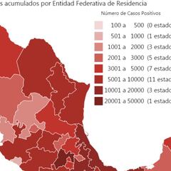 Mapa y casos de coronavirus en México por estados hoy 4 de julio