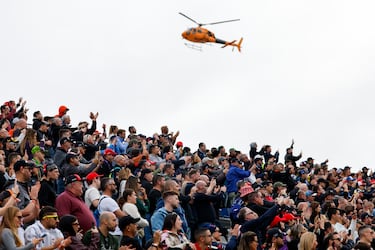Público numeroso asiste al Gran Premio de la Comunitat Valencia de MotoGP que se disputa en el Circuito Ricardo Tormo.
