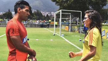 Natalia y Falcao, capitanes de la Selección Colombia