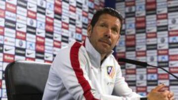 El entrenador del Atlético de Madrid, el argentino Diego Simeone.