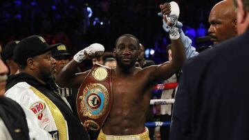 Terence Crawford tras su victoria sobre Amir Khan por el WBO del welter.