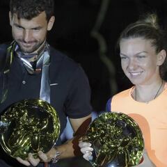 Dimitrov y Halep, ganadores contra la violencia de género