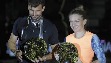 Dimitrov y Halep, ganadores contra la violencia de genero