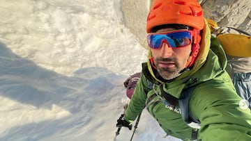 Jonatan García: escalando el Aneto por la cara sur.