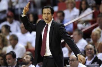 El entrenador de Miami Heat Erik Spoelstra.