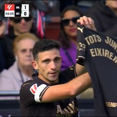 ¡Por Aldaya y por Valencia! César Tarrega marca el gol más especial de LaLiga