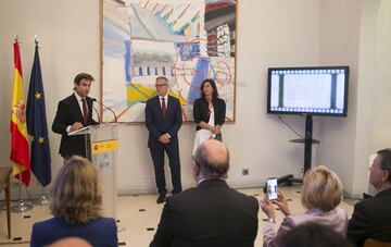 El extenista alicantino recibi¨® de las manos del ministro de Cultura y Deporte Jos¨¦ Guirao la Medalla de Oro que reconoce toda su trayectoria deportiva.