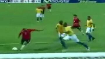 La inolvidable definición de 'Chupete' ante Brasil en 2007