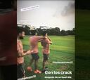 ¿Golfistas? Brian Fernández se divierte con Matías en Necaxa