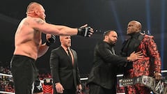 Brock Lesnar, Adam Pierce, MVP y Bobby Lashley, en Raw.