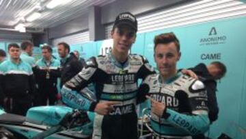 Joan Mir (izquierda) y Efren Vázquez.