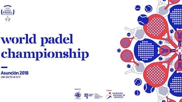 El cartel oficial del Mundial de P&aacute;del de Paraguay 2018.