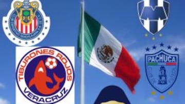 Equipos de la Liga MX celebran el Día de la Bandera