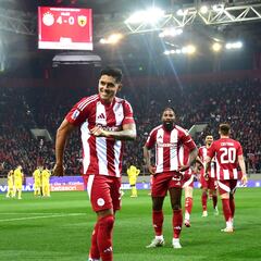 La noche de Luis Palma en el Olympiacos
