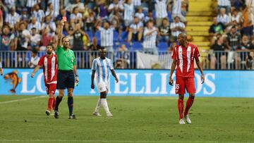 El francés debutó con el Sevilla fuera de casa ante el Málaga. Fue expulsada por doble amarilla tras jugar 69 minutos. El partido terminó empate a cero.