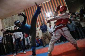 El taekwondo para evadirse de la guerra en Siria