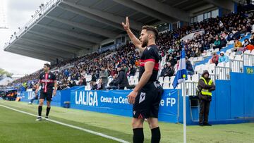 Iván Calero, en el choque ante el CD Leganés.