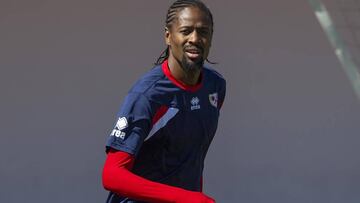 Abdoulaye, durante un entrenamiento del Rayo Vallecano.