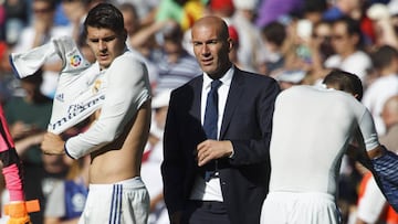 Morata y Zidane