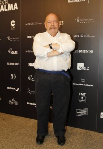 Jose María Iñigo en la alfombra roja del concierto en el Estadio Santiago Bernabéu "Plácido en el Alma"