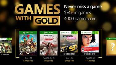 Los juegos gratis de Games with Gold para septiembre