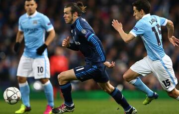 Gareth Bale in action against Manchester City in 2016.