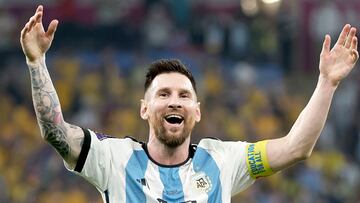 03/11/22 PARTIDO OCTAVOS  
DOHA MUNDIAL QATAR 2022 
ARGENTINA - AUSTRALIA 
ALEGRIA FIN DE PARTIDO LIONEL MESSI 