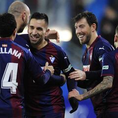 El Eibar apabulla a costa de un Girona desaparecido