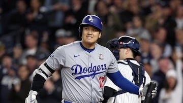 The Japanese superstar is dealing with a left shoulder injury he suffered in Game 2 of the Fall Classic at Dodger Stadium.