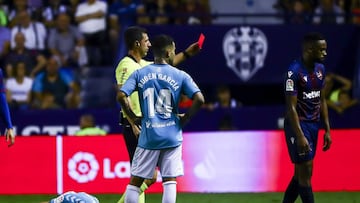 Hernani se disculpa por su expulsión ante Osasuna