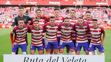 Alineación del Granada contra el Eibar.