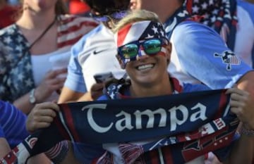 Imágenes de hinchas de EE.UU - Paraguay en Copa América