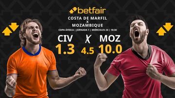 Costa de Marfil vs. Mozambique: horario, dónde ver, pronósticos y estadísticas
