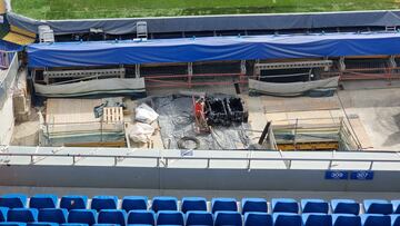 Avance de las obras del nuevo Santiago Bernabéu. 